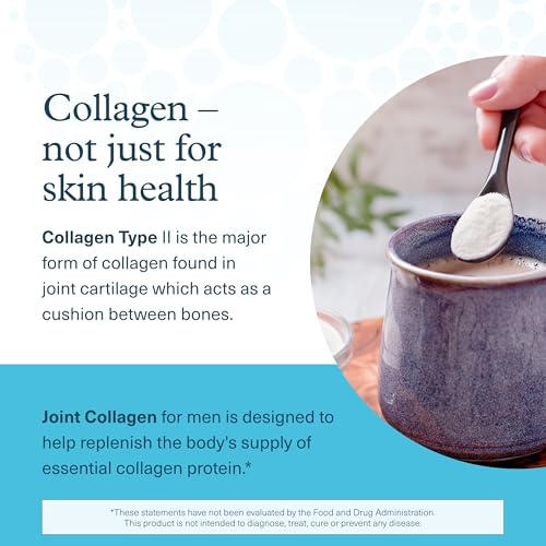 Youtheory Men's Joint Collagen with 18 Amino Acids - Premium Collagen for Men - Joint Support Supplement with Boswellia Extract, Ginger & Black Pepper* - Dairy, Soy & Gluten Free - 120 Tablets