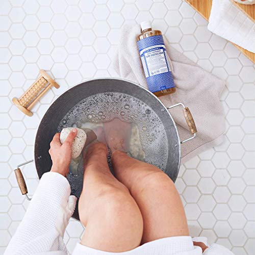 Dr. Bronner's - Pure-Castile Liquid Soap (Peppermint, 32 ounce and 2oz bundle) - Made with Organic Oils, 18-in-1 Uses: Face, Body, Hair, Laundry, Pets & Dishes, Concentrated, Vegan, Non-GMO