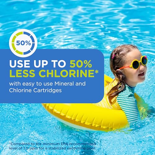 Flippin FROG Floating Sanitizer System for Pools 2,000 to 5,000 Gallons - Prefilled Floater with Sanitizing Minerals and Chlorine for Easy Pool Treatment & Maintenance - 1 Pack