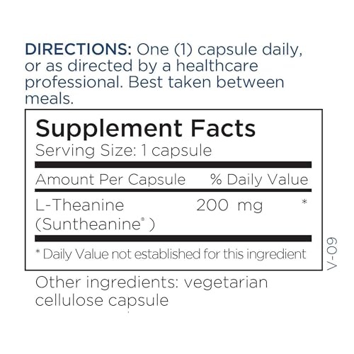 Metabolic Maintenance L-Theanine 200mg - L Theanine Supplement with Glycine for Calm Energy and Focus, Amino Acid for Sleep Support and Healthy Stress Response - 120 Capsules