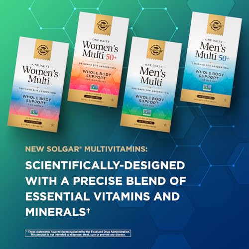 Solgar One Daily Men's Multivitamin Whole Body Support Supplement, Highly Absorbable Delayed Release One Daily Multi Vitamin Capsules for Men - Immune Heart Energy Stress & Muscle Health, 60 Servings