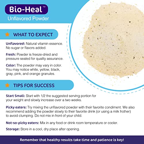 5-in-1 Bio-Heal® Probiotic for Kids, Men & Women - Best Supplement for Brain Function, Gut Health & Constipation - Shelf Stable & Fortified with Vitamin, Mineral & Prebiotics - Powder