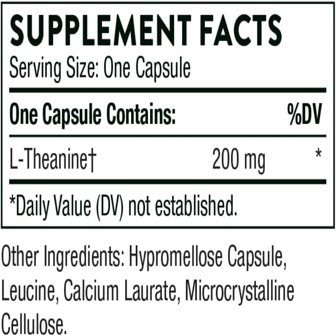 THORNE Theanine - 200mg of L-Theanine - Support a Healthy Stress Response, Relaxation, and Focus - Increases Brain Alpha-Wave Production - 90 Capsules