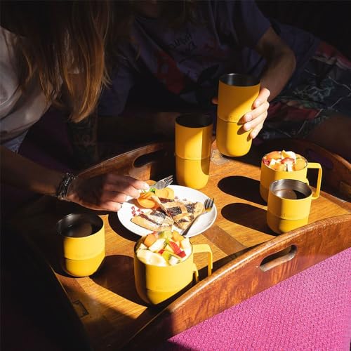 Klean Kanteen 16 oz Rise Tumbler - Insulated, Reusable Stainless Steel Tumbler - Dishwasher Safe & BPA Free - Old Gold, 16 oz