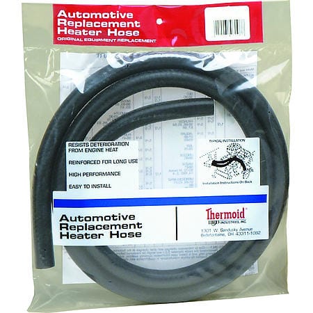 1/2" X 6' Black Standard Heater Hose