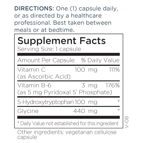 Metabolic Maintenance 5-HTP 100 mg - 5HTP Supplement with Vitamin B6 as P5P for Calm and Sleep Support, 5 HTP Serotonin Supplement for Women & Men - 120 Capsules