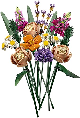 LEGO Icons Flower Bouquet Building Set - Artificial Flowers for Decoration for Home and Display, Ages 18+ - Small Fake Flowers for Table, Desk, Office - Gift for Birthdays - 10280
