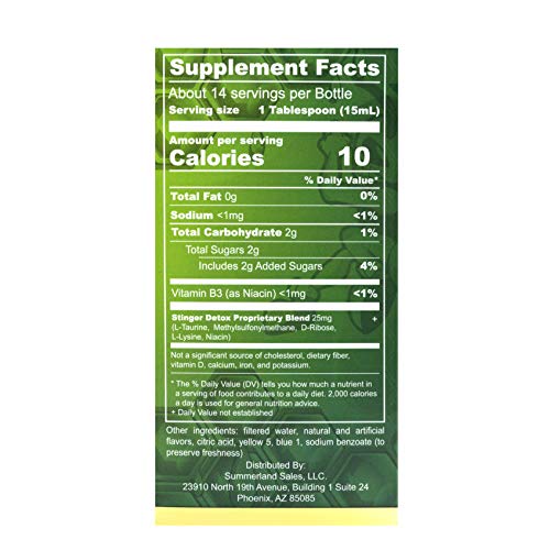 Stinger Detox 7-Day Permanent Drink – Lime Flavor – 8 FL OZ