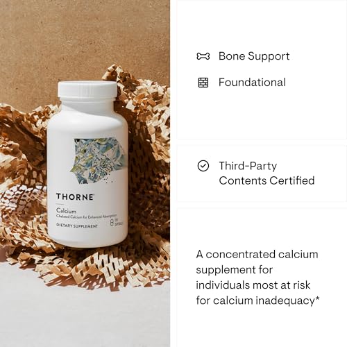 THORNE - Calcium - (Formerly DiCalcium Malate) - Chelated Calcium for Enhanced Absorption with DimaCal for Bone Density Support* - 120 Capsules