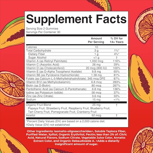 Mens Multivitamin Gummies by MaryRuth's | Vegan Vitamins for Men | Multivitamins for Immune Support | Non-GMO & Gluten Free | 0g Sugar Per Serving | 60 Count
