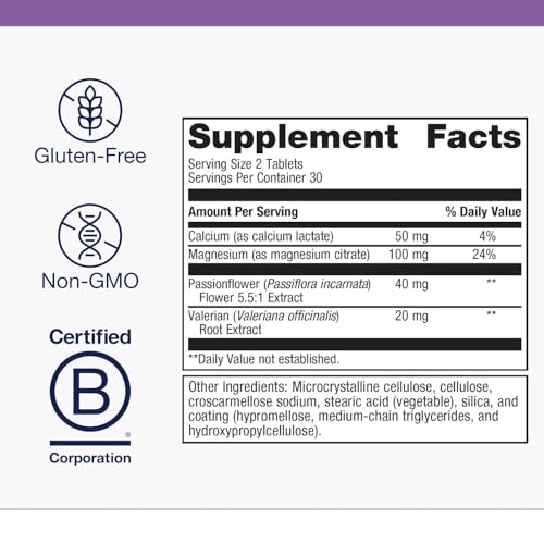 Metagenics MyoCalm - Muscle Support* - Calcium & Magnesium Supplement - with Passionflower Herb & Valerian Root - Mineral Supplements - Non-GMO, Gluten-Free & Vegetarian - 60 Tablets