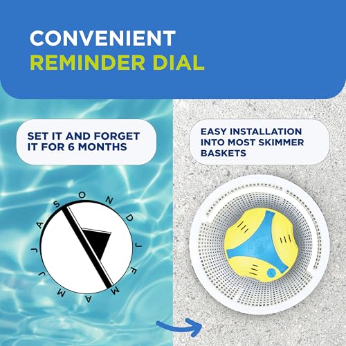 FROG Instant FROG for Pools - Prefilled Sanitizing Mineral Dispenser for Pools Up to 25,000 Gallons - Extends Chlorine Effectiveness for Easy Pool Treatment & Water Maintenance