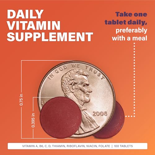 Rugby Daily-Vite Multivitamin - Daily Vitamin Supplement - 100 Tablets (2 Pack)