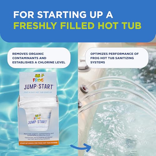 FROG Jump Start for Hot Tubs - Start-Up Chlorine Shock Removes Organic Contaminants & Establishes Chlorine Level - Hot Tub Set Up & Treatment - 1 Pack