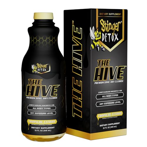 Stinger Detox The HIVE Premium Same-Day Cleanse 32 OZ Drink - Tropical Citrus Flavor - 32 Ounces