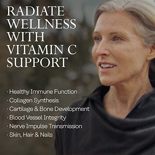 SOLARAY Vitamin C w/Rose HIPS, Acerola & Bioflavonoids, 1000mg, Supports Immune Function & Healthier Skin, Hair, Nails, Non-GMO, Vegan, 250 CT