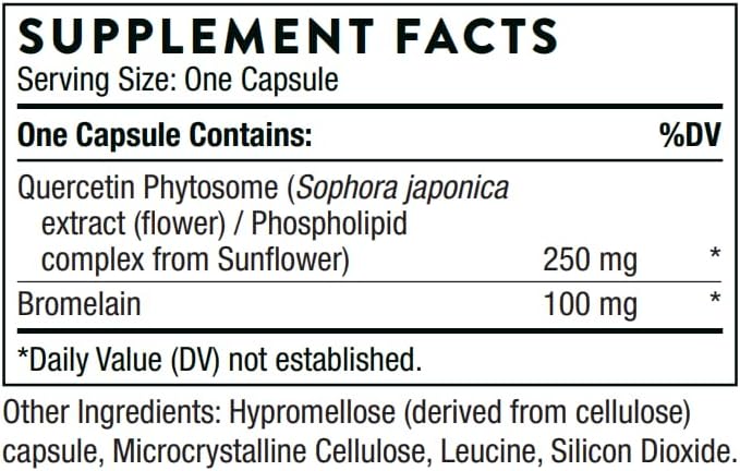 THORNE Quercetin Complex (Formerly Quercenase) - Nutritional Support for Seasonal Allergies - 60 Capsules - 60 Servings