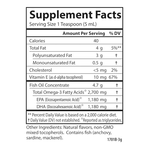 Carlson Med Omega, Lemon-Lime, 2,700 mg Omega-3s, 100 mL