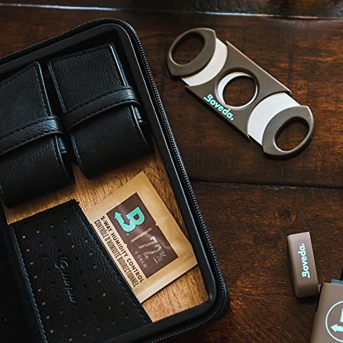 Boveda Cigar Cutter with Stainless Steel Double-Guillotine Blades and Large Finger Holes; Utility knife for Up to 64-Ring Gauge