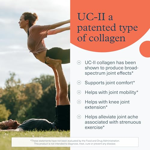 Youtheory Joint Complex with UC-II - Collagen Type 2 for Joints - Collagen Supplement - with Boswellia Extract, Ginger & Turmeric - Offers Joint Support* - Dairy, Soy & Gluten Free - 60 Tablets