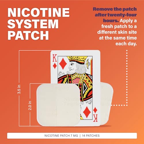 Rugby Clear Nicotine Patches - Transdermal System Patch - Smoking or Vaping Quitting Aid - Step 3-7mg - 14 Count (1 Pack)