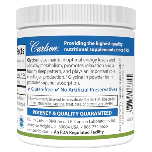 Carlson Labs Glycine Powder, 100g