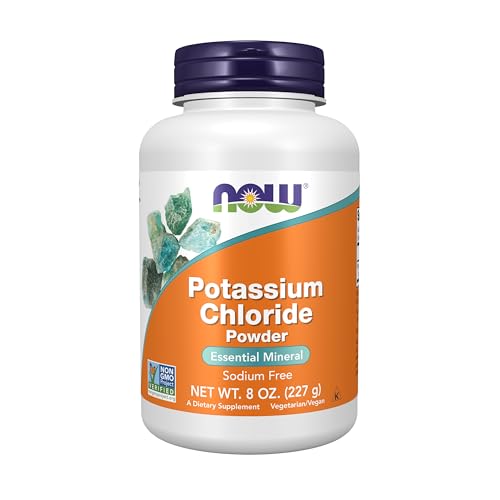 NOW Foods Supplements, Potassium Chloride Powder, Certified Non-GMO, Essential Mineral*, 8-Ounce