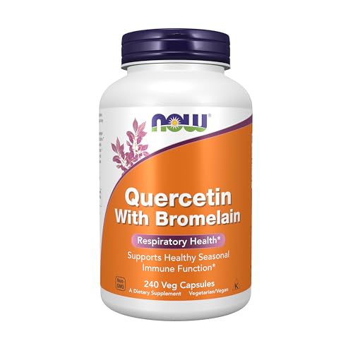 NOW Foods Supplements, Quercetin with Bromelain, Balanced Immune System*, 240 Veg Capsules