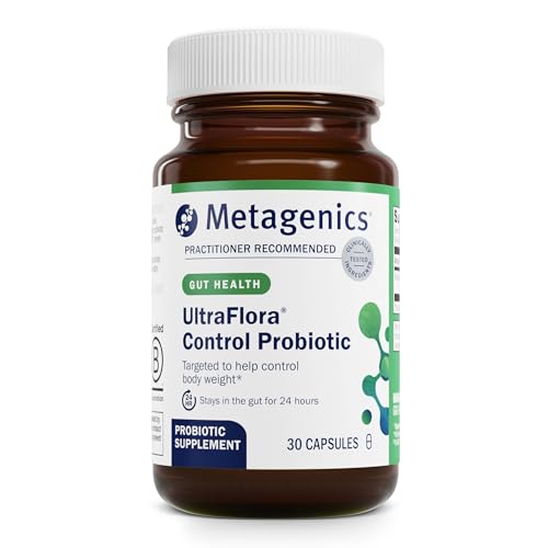 Metagenics UltraFlora Control Probiotic - Daily Probiotic Supplement to Help Support Healthy Body Weight Regulation - 30 Servings