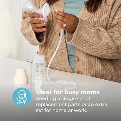 Spectra - Premium Breast Milk Pump Accessory Kit with Baby Bottles - Medium 24mm - Breast Pump Accessories