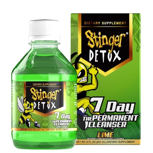 Stinger Detox 7-Day Permanent Drink – Lime Flavor – 8 FL OZ