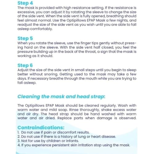 Optipillows Nasal Pillow Mask Kit with Adjustable Expiratory Resistance, Proprietary Valve, Head Strap, and 3 Sizes - Complete Sleep Apnea Solution - (EPAP Mask)