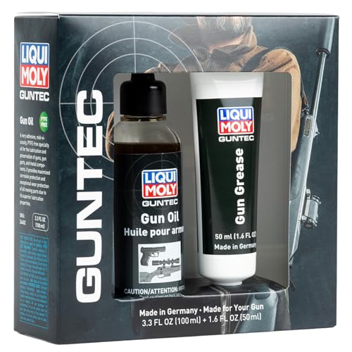 LIQUI MOLY GUNTEC Gun Oil & Gun Grease Bundle – Firearm Lubricant & Cleaning Kit | CLP Protection for Handguns, Rifles & Shotguns | Premium German Gun Care Kit