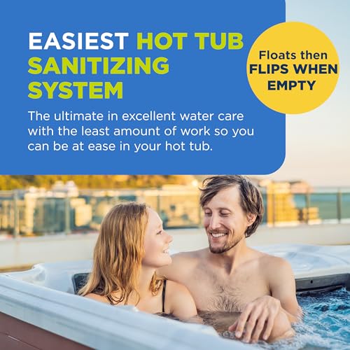 FROG @Ease Replacement SmartChlor Cartridge for use with Hot Tub FROG @Ease Floating System - Hot Tub Sanitizer System Supports Less Chlorine Use - 3 Pack