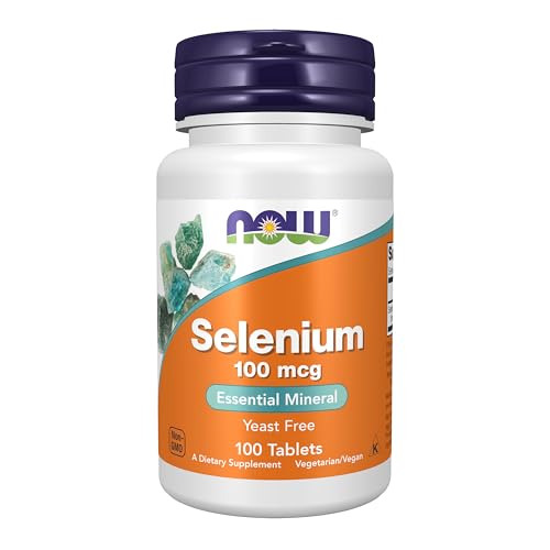 NOW Supplements, Selenium (L-Selenomethionine) 100 mcg, Essential Mineral*, 100 Tablets