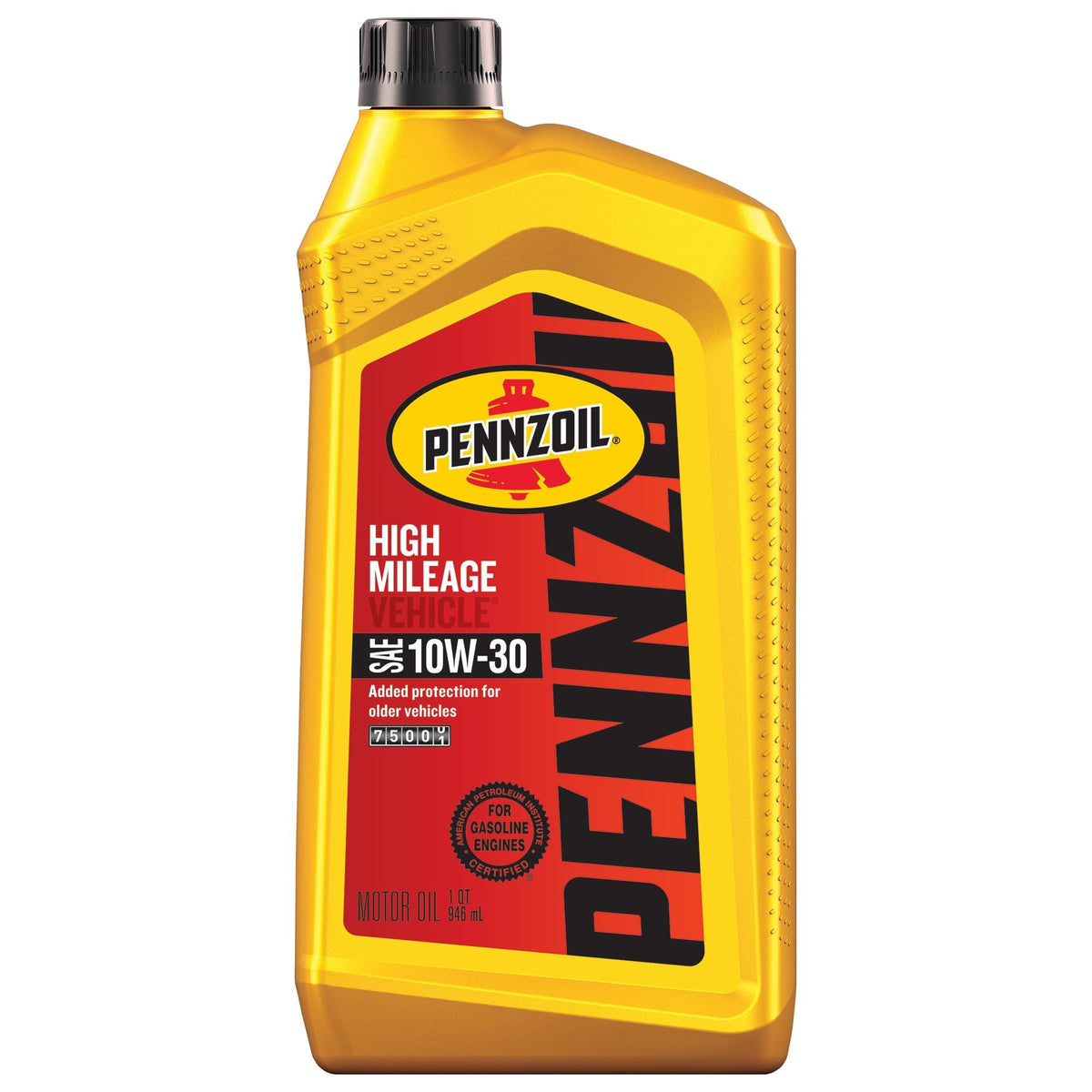 Pennzoil High Mileage Conventional 10W-30 Motor Oil 1 Quart 550022812