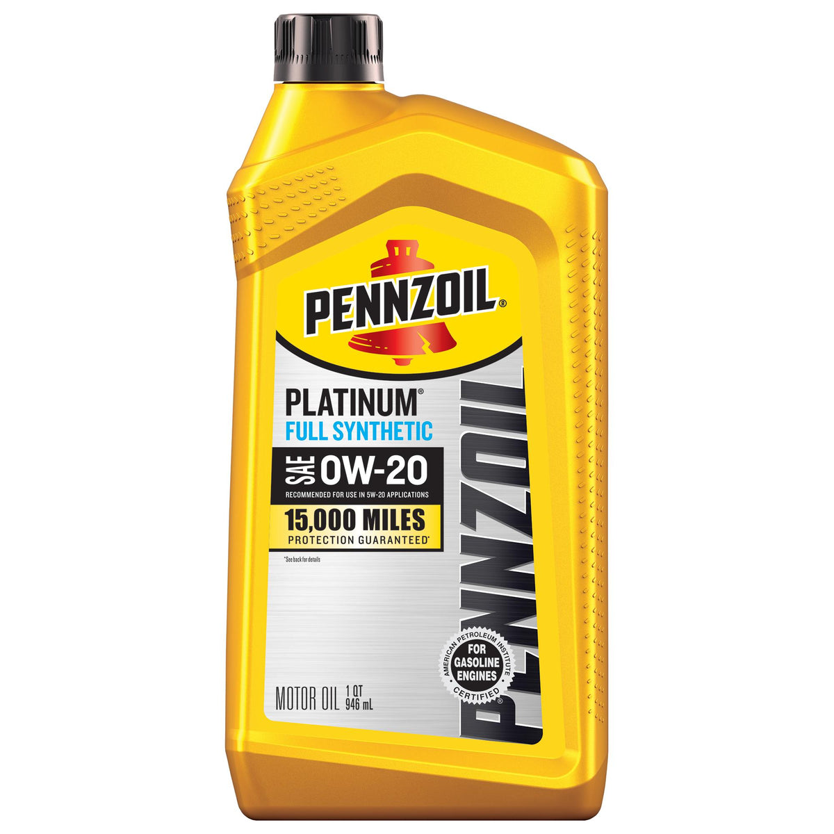 Pennzoil Platinum Full Synthetic 0W-20 Motor Oil 1 Quart 550036541