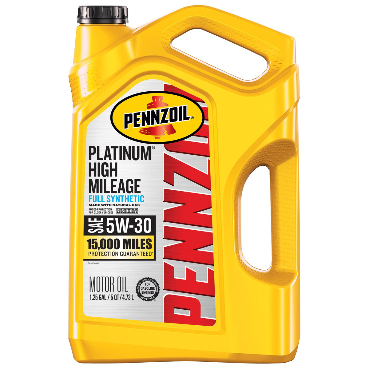 Pennzoil Platinum High Mileage Full Synthetic 5W-30 Motor Oil 5 Quart 550045195