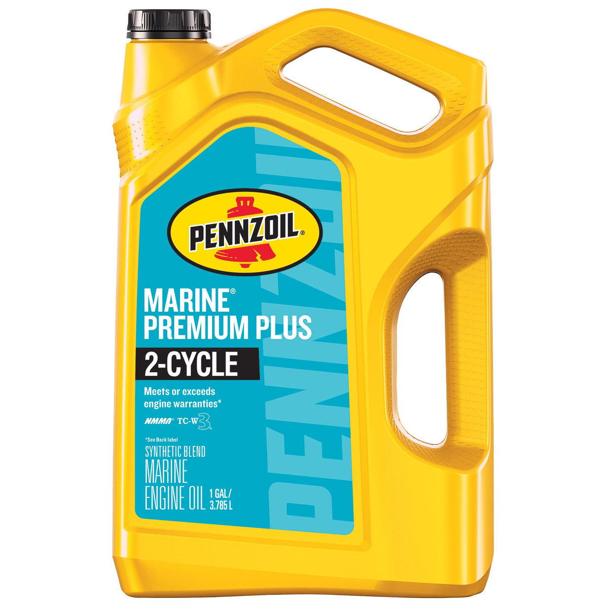 Pennzoil Marine Premium Plus Outboard Synthetic Blend Premix Motor Oil 1 Gallon 550045220