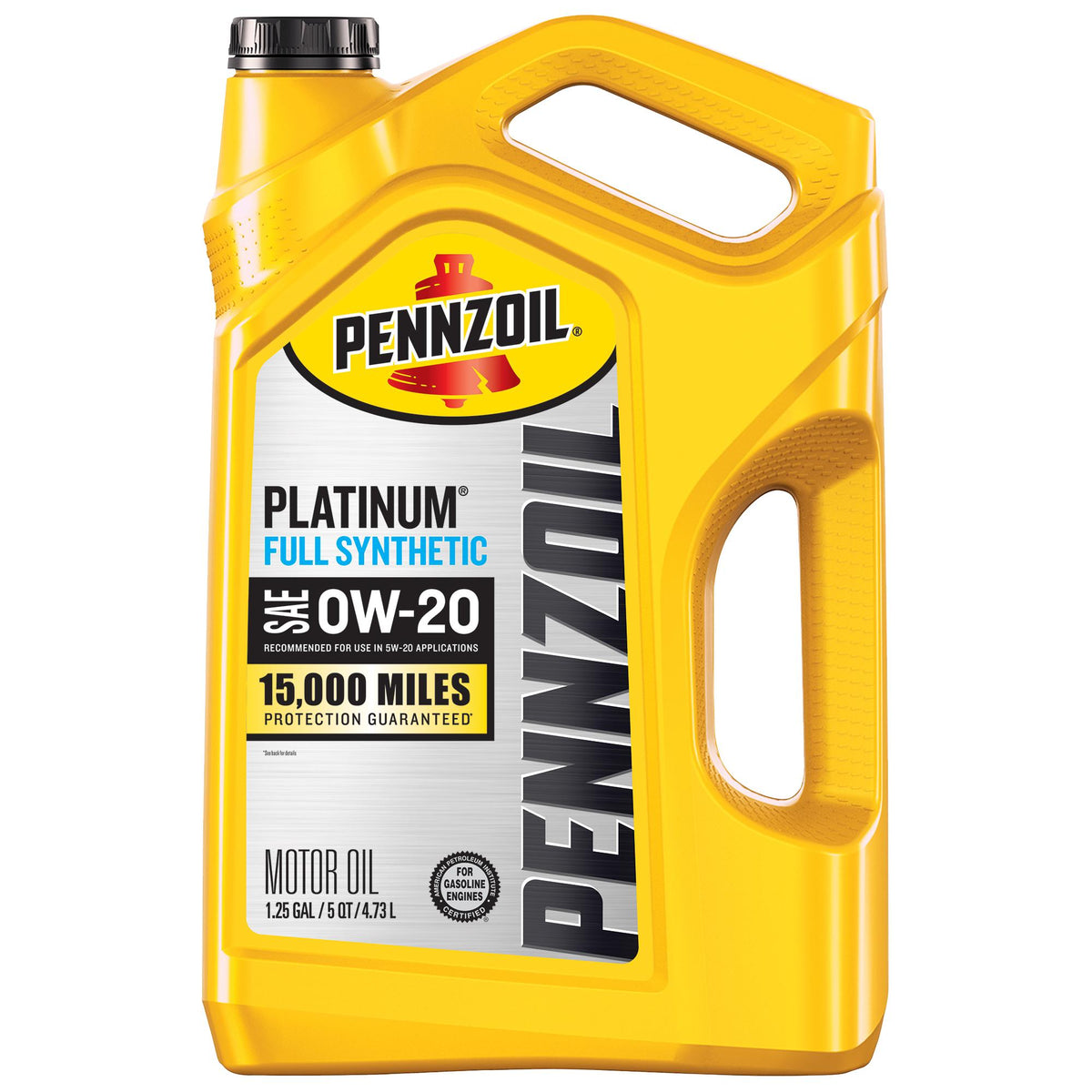 Pennzoil Platinum Full Synthetic 0W-20 Motor Oil 5 Quart 550046127