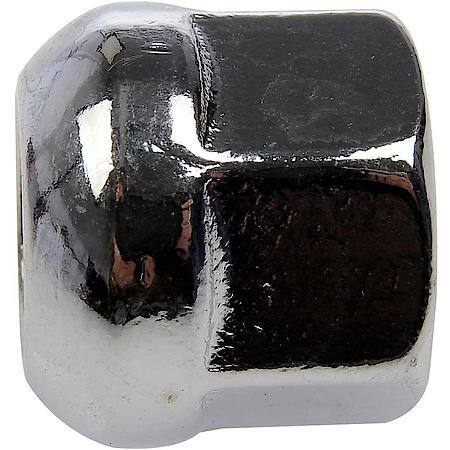 Wheel Lug Nut: M12-1.50 Thread, Radius, Bulge, 0.768" Length, Chrome, 1 Pack