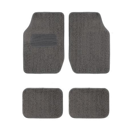 Car and SUV Floor Mat, Grey Carpet, All-Season, Universal, 4 Piece