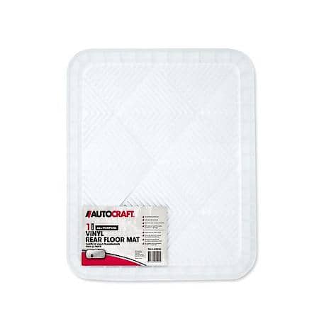 Floor Mat, Rubber, Rear, All-Purpose, Clear