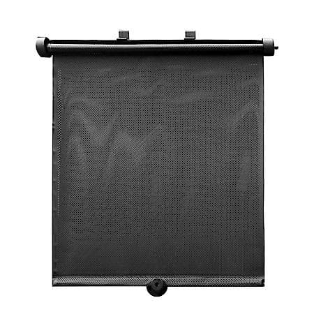 Side Window Sunshade, Black, Standard 19"x16", Roller Style
