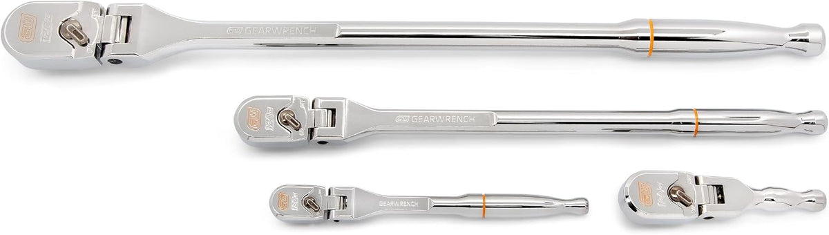 GEARWRENCH 4 Piece 1/4", 3/8" & 1/2" Drive 120XP Flex Ratchet Set | 81230XP