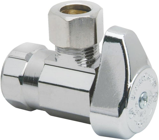 Brass Craft G2R17X CD Brass Water Supply Line Valves, 1/2" FIP x 3/8" OD CMP