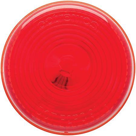 Red 2" round sealed marker/clearance light for grommet mount