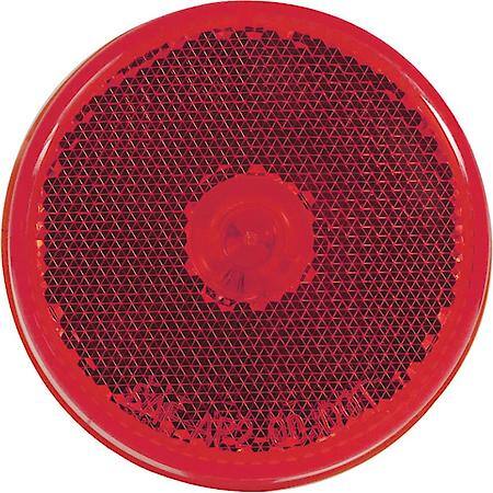Red 2.5" round grommet mt sealed marker/clearance light w/ built-in reflector