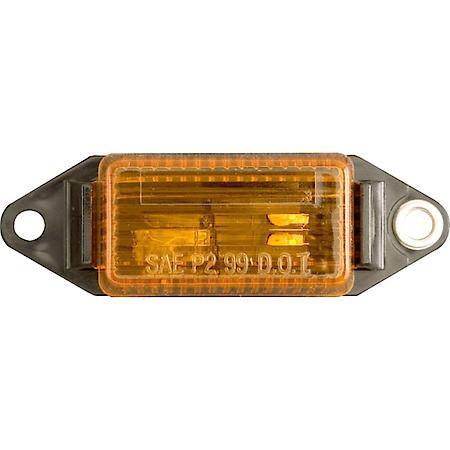 Amber surface mount mini marker/clearance light with black base