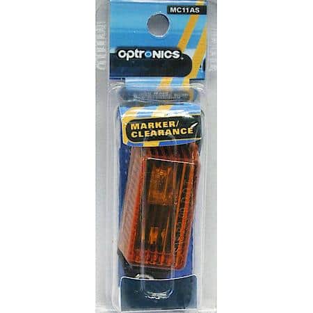 Amber surface mount mini marker/clearance light with black base